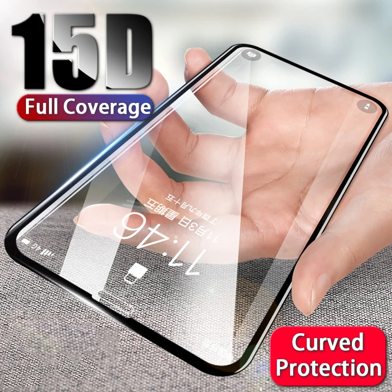 15D закаленное защитное стекло на iPhone 7 6 8 6s plus Защитная пленка для экрана XR X XS MAX