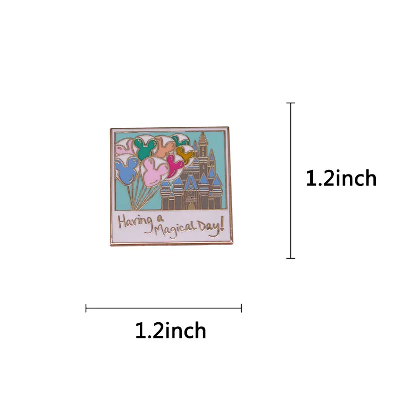 Значок на лацкан LT931 с эмалью изображением Микки Мауса мешочек для брошек |