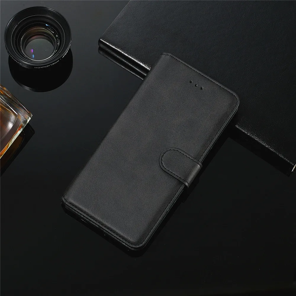 black Кожаный флип-чехол для samsung S10 чехол для samsung Galaxy S7 край S8 S9 S10 S11 плюс S11E S10E M10 M10S M20 M30 M40 Чехол-бумажник - Цвет: black