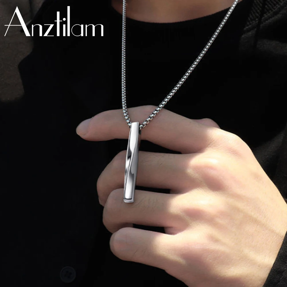 

Ожерелье Mobius для мужчин и женщин в стиле хип-хоп серебристого цвета, спиральные подвески из нержавеющей стали, популярные ювелирные изделия...