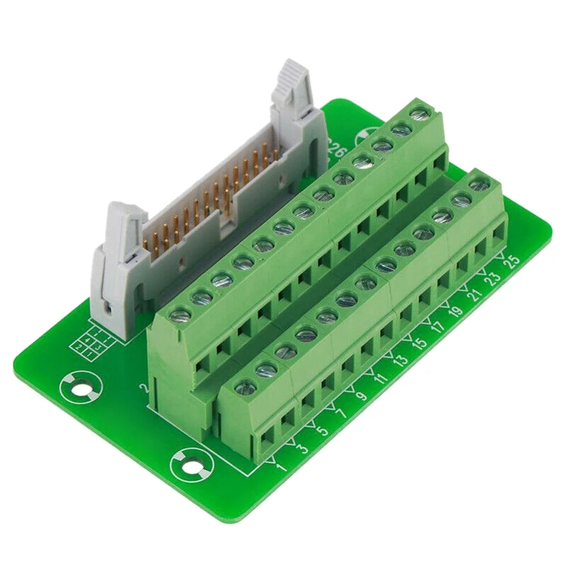 Электроника 26Pin 5 мм IDC коннектор Breakout Board клеммный блок|Детали и аксессуары для