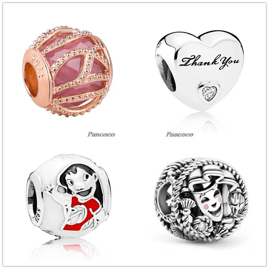 

925 Sterling Silver Bead Passions Comedy & Tragedy Drama Masks Charm Fit Pandora Bracelet & Necklace Women DIY Jewelry