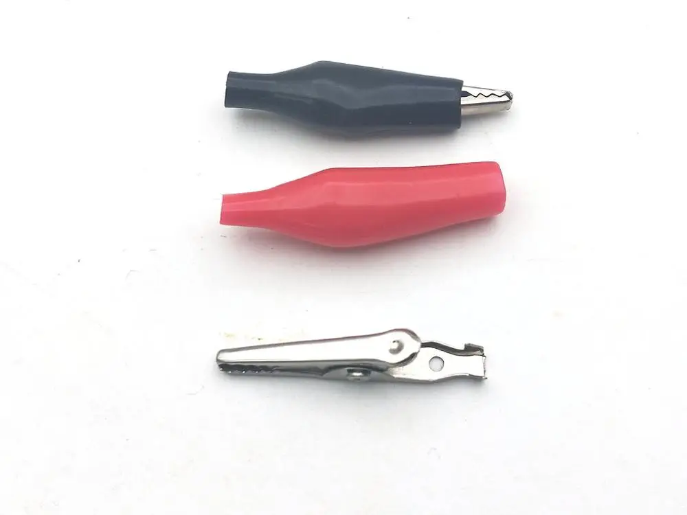 Тестовый зонд с зажимом типа Аллигатор 2000 шт. 35 мм черный + красный|probe test|probe clampprobe