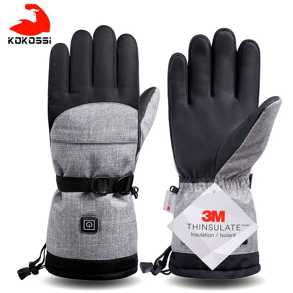 

Electric Heating Snowmobile Snowboard Ski Gloves Snow Mittens Windproof Waterproof Men Women Snowboarding Skiing Gloves