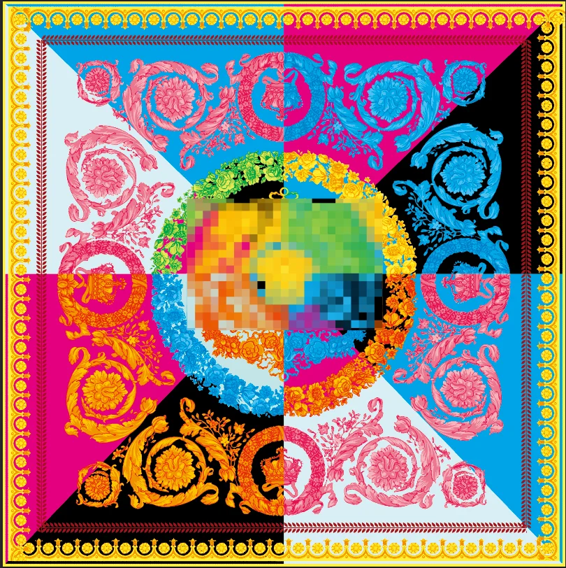 

Customized golden carpet net red clothing photo rectangular high end household floor mat