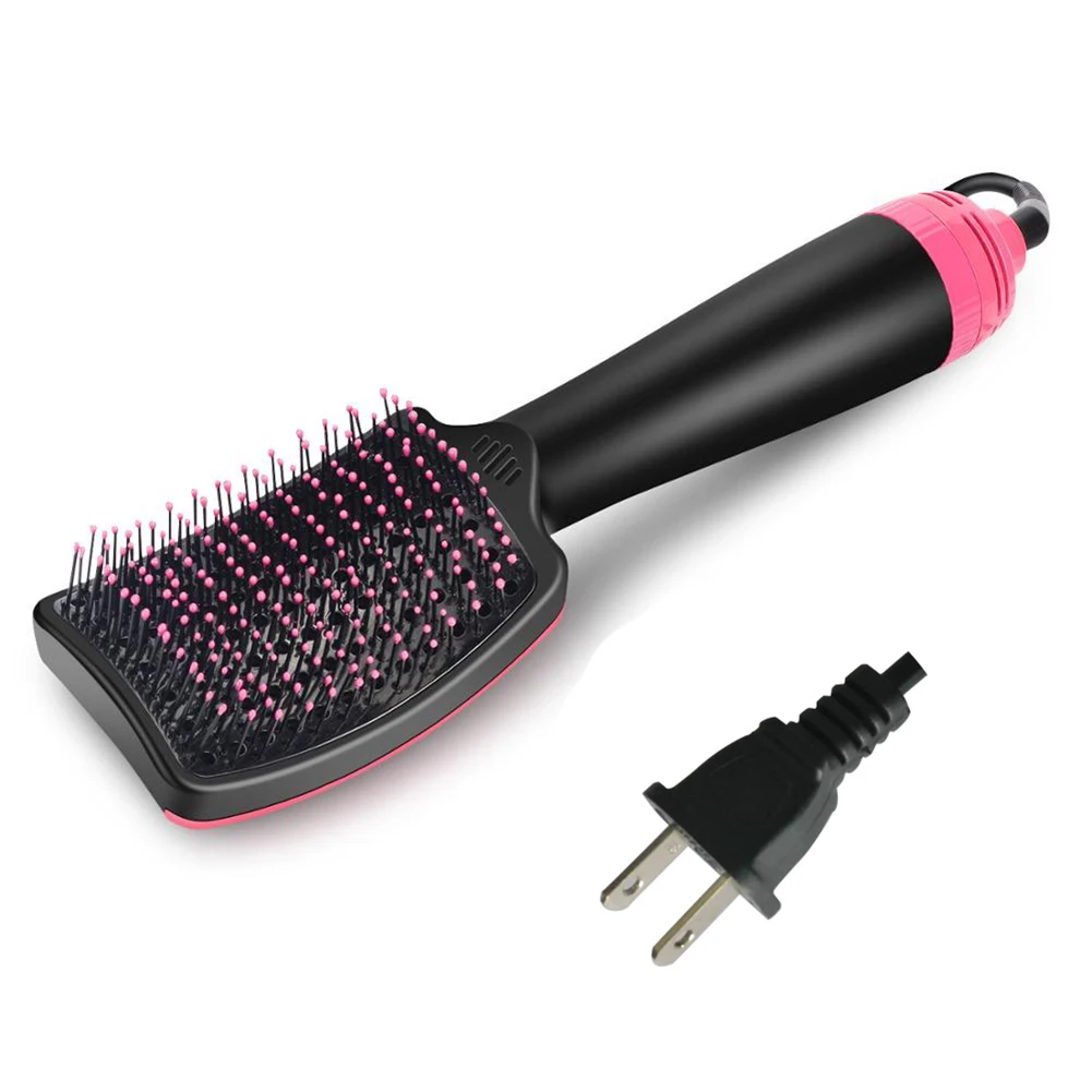 

Hot sale Adjustable Hot Air Comb 2 In 1 Hair Dryer Comb Curling Brush Hair Styling Tools