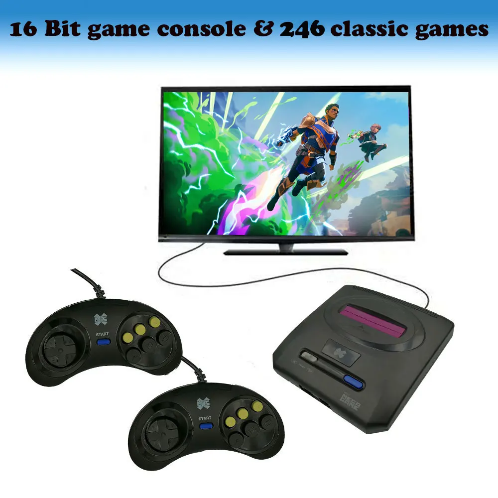 Ретро 16 бит тв видео аркадная фотография для SEGA совместимая машина 246 в 1 игровая