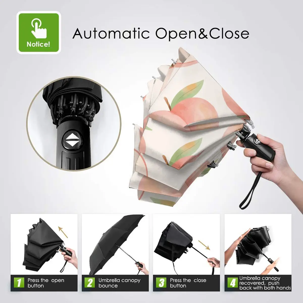 Comprare Ombrello Automatico Pieghevole Resistente Al Vento Donna Auto Carino Pesca Ombrelli Antivento Pioggia Per Uomo Ombrellone