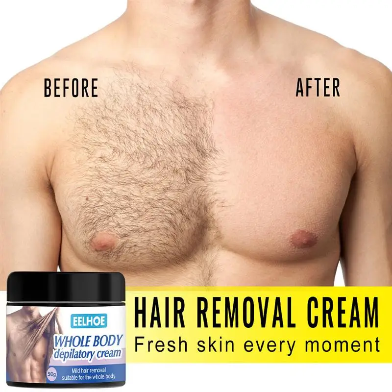 

2 Bottles Depilatory Creams Hair Removal Cream Gentle Chest Hair Beard Depilatory Cream For Adults Men Hair Removal Cream