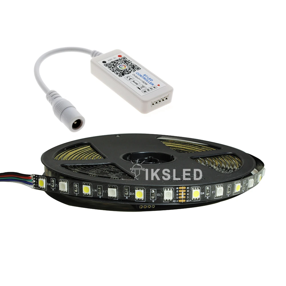 Суперъяркая Гибкая светодиодная ленсветильник 5 м 5050 RGB + W SMD 12 В постоянного тока