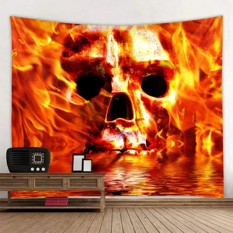 

Escape the skull 3D Printing Tapestrying Rectangular Home Decor Wall Hanging Halloween Party wall hanging
