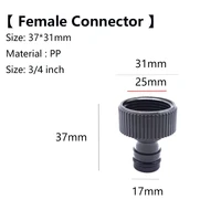 2 pcs 34 internal thread water tap connector adapter quick connector for garden irrigation hose fittings