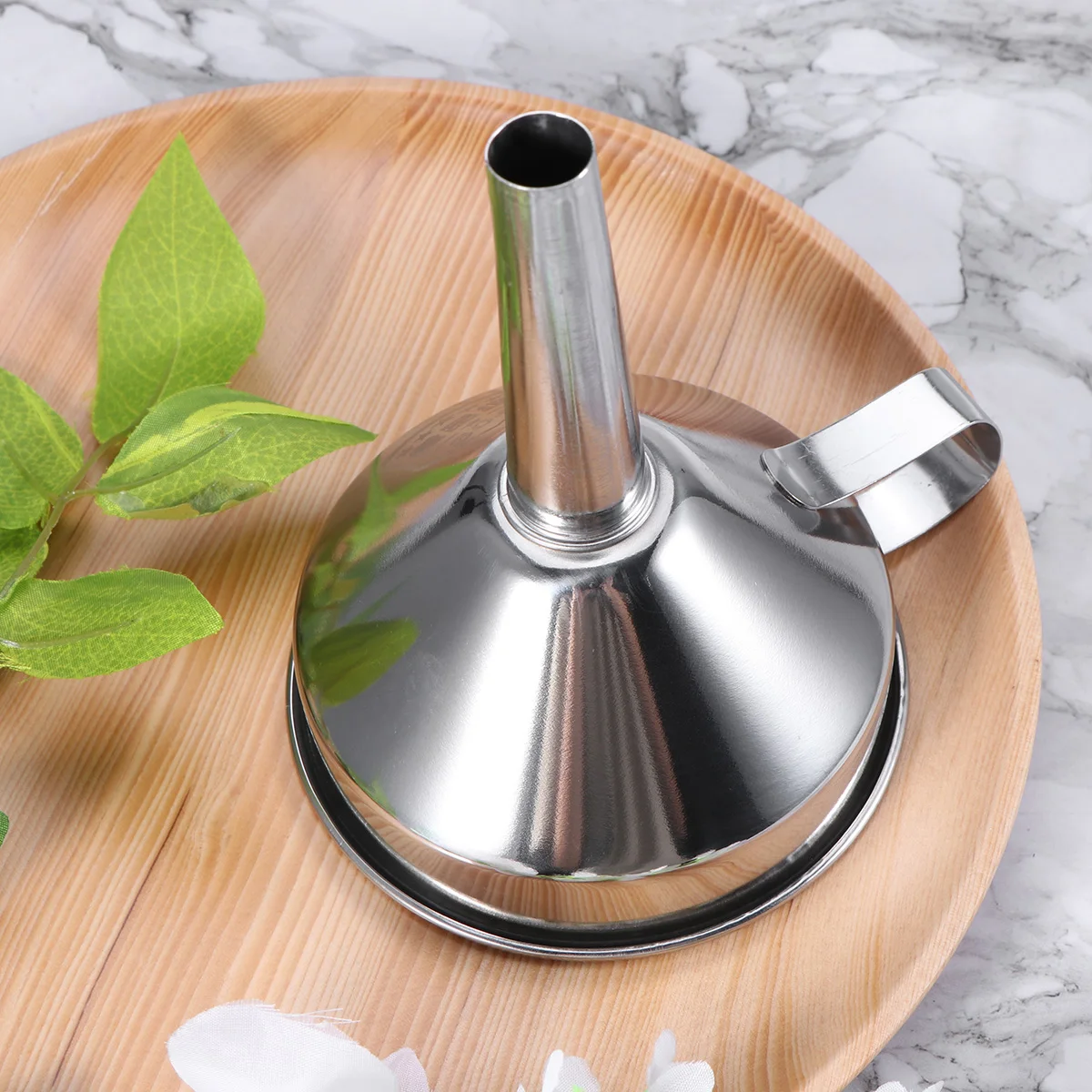 Stainless Steel Funnel Spices Essential Oil Flask Funnel Wine Water Filter Funnel For Home Kitchen Strainer
