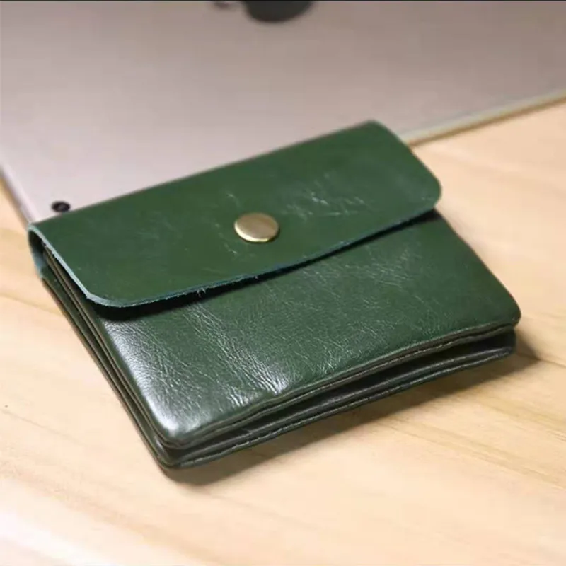 Emerald Женская Небольшой Кожаный Кошелек Женщины Монета Сумка Женские Кошельки и Кошельки Небольшой Мешок Сцепления Carteira Feminina мужской Кошелек кошелек натуральная кожа женский - Цвет: Emerald