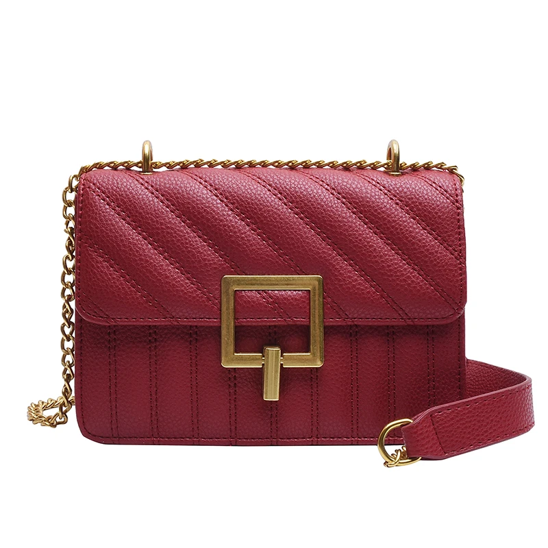 Элегантная женская квадратная сумка через плечо 2019 Новая высококачественная