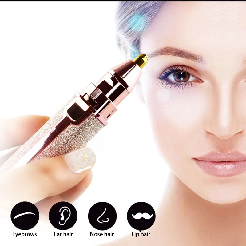 

Electric Eyebrow Trimmer, Portable Multi-Function Integrated Painless Hair Removal Device, Fashion Lady For Eyebrows Trimmer
