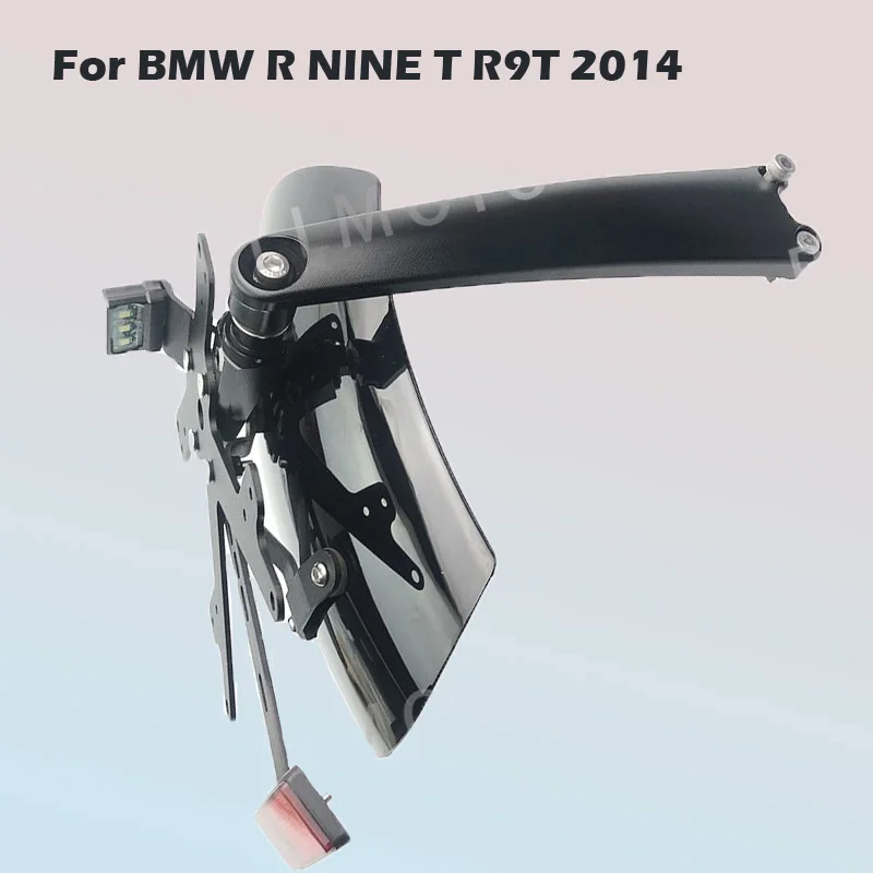 

For BMW R NINE T R9T 2014 2015 2016 2017 2018 Rear Fender Bracket mudguard with LED License plate Lights Motorcycle Accessories