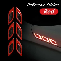 6pcs set reflective stickers accessories bumper car strong reflectivity