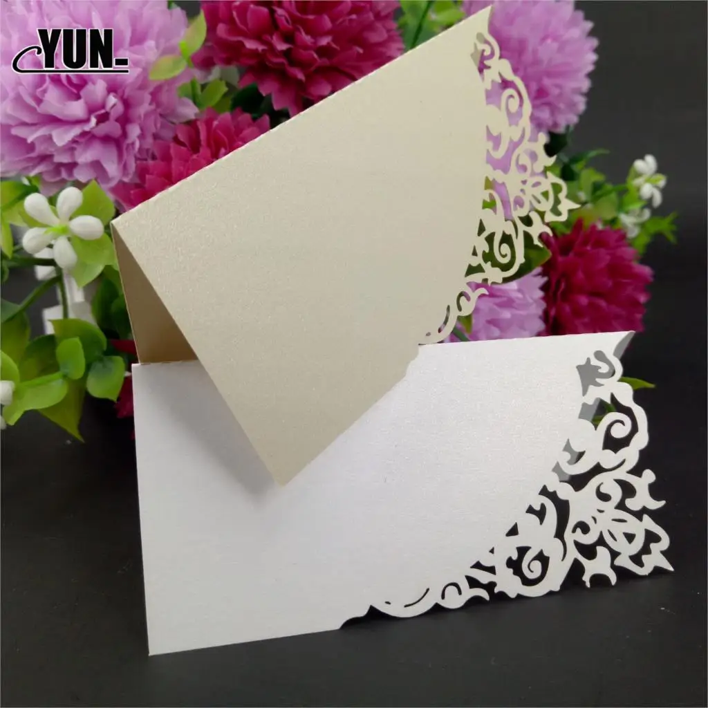 10 шт. лазерная резка в форме сердца свадебные визитки место карты бокал для вина