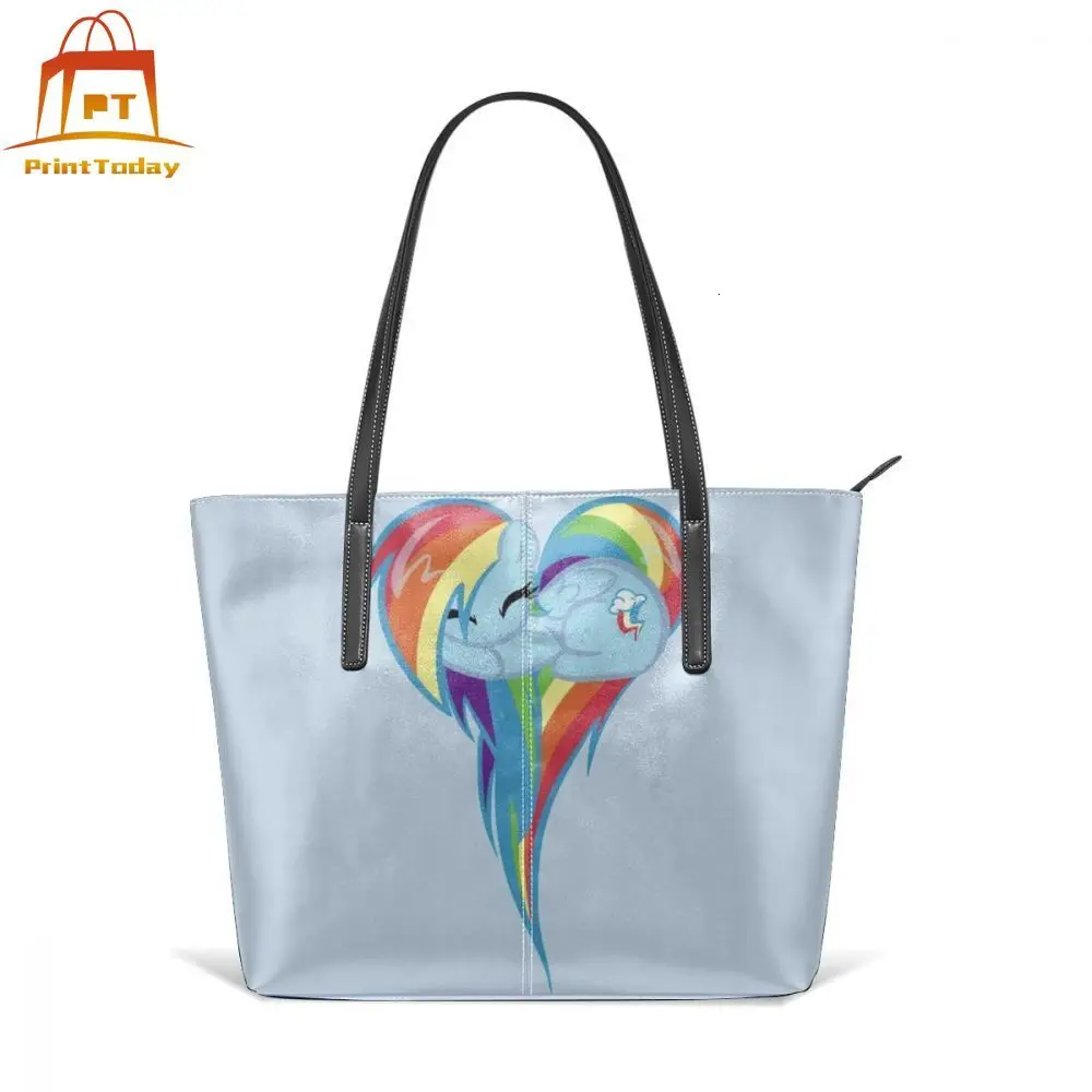 С рисунком из мультфильма Мой маленький Сумочка с пони сердце всех цветов радуги