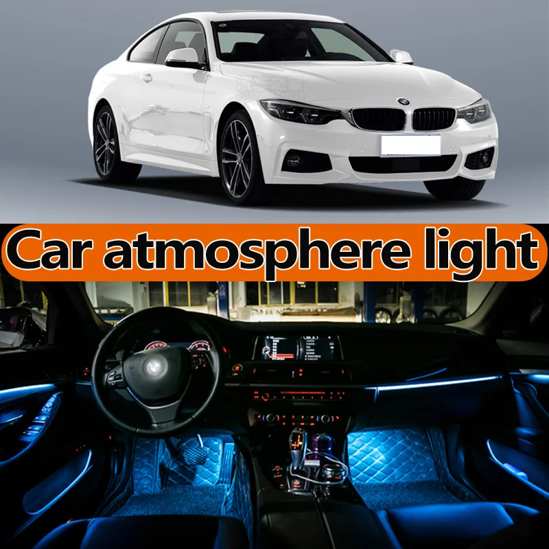Для BMW 4 серия 430 435 425 440 f32 f33 f36 атмосферный светильник ножной дверь светодиодный