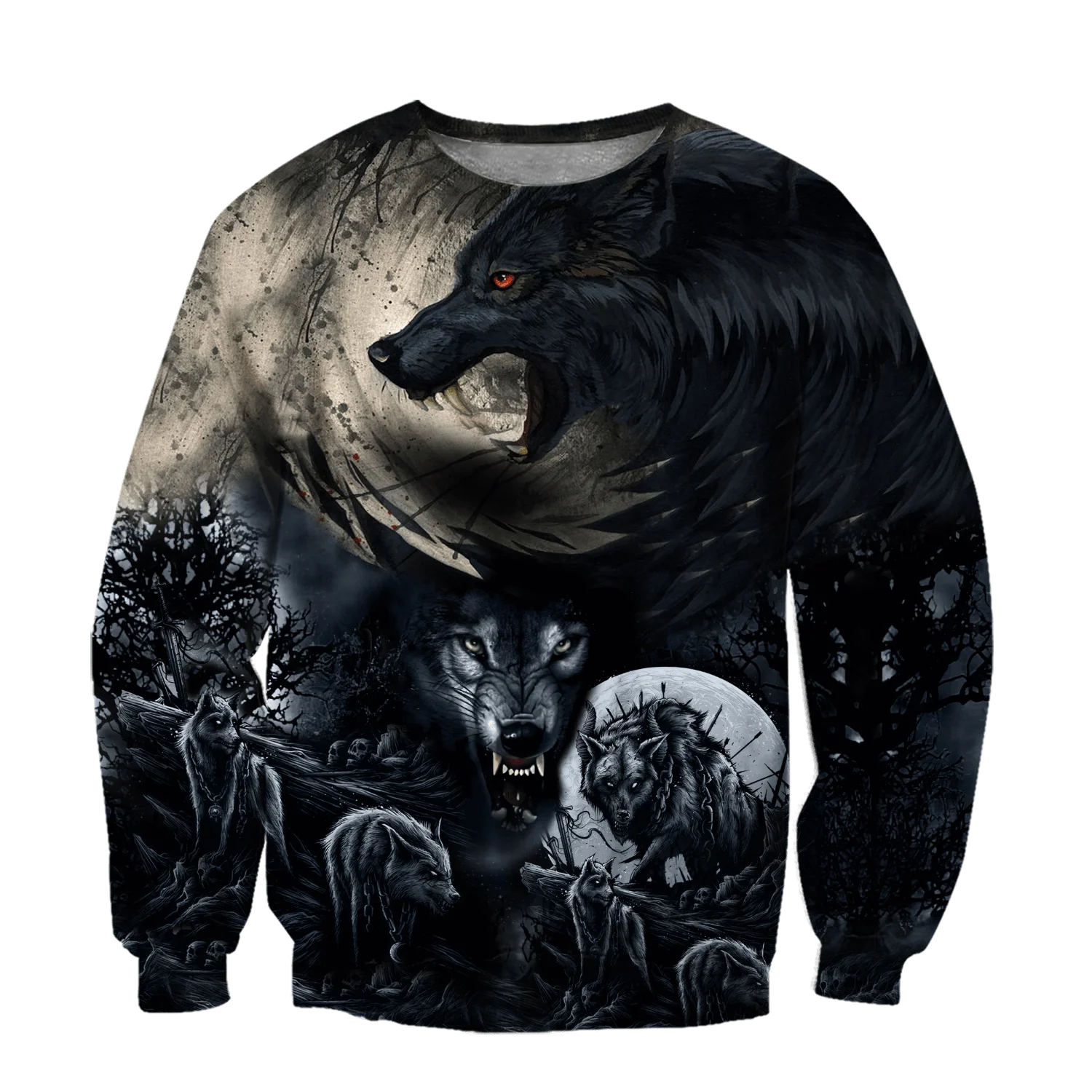 

Mythical Wolf Animal 3D All Print Size XS-7XL Hoodie Man Women Harajuku Outwear Zipper Pullover Sweatshirt Casual Unisex