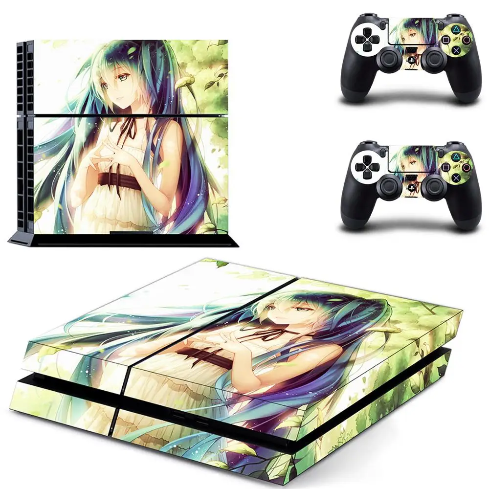DPTM0784 Hatsune Miku PS4 наклейка s Play station 4 кожа PS 4 наклейка Наклейки Обложка для playstation 4 PS4 консоль и контроллер Кожа винил - Цвет: DPTM0784
