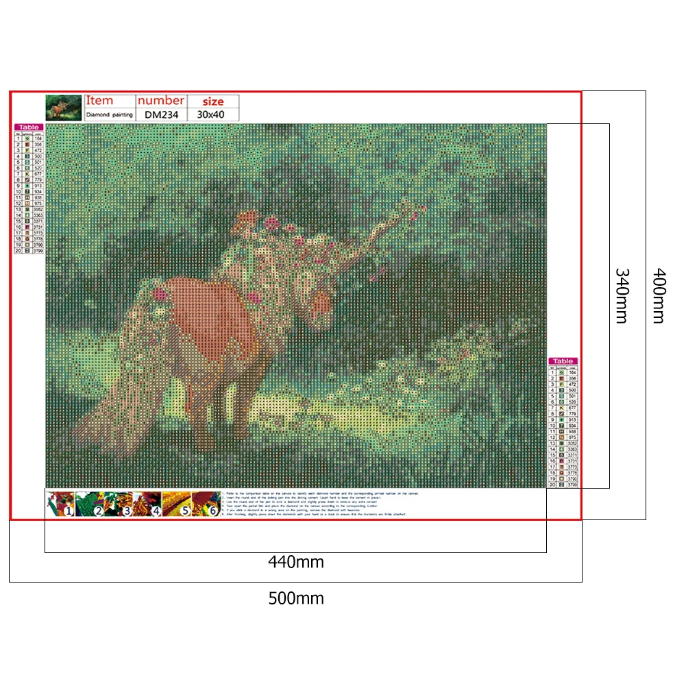 Набор для алмазной мозаики Elf Horse 5D творчества сделай сам с круглой дрелью