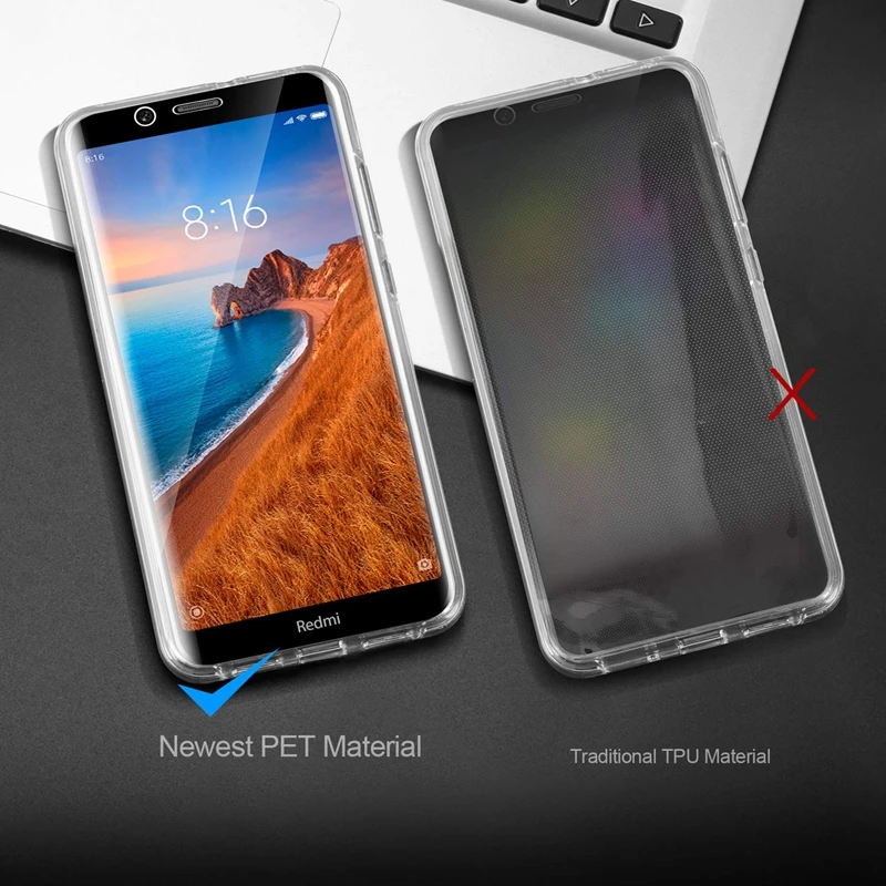 PC + TPU полный корпус прозрачный чехол для Xiaomi Mi CC9 9T A3 Lite REDMI K20 360 градусов