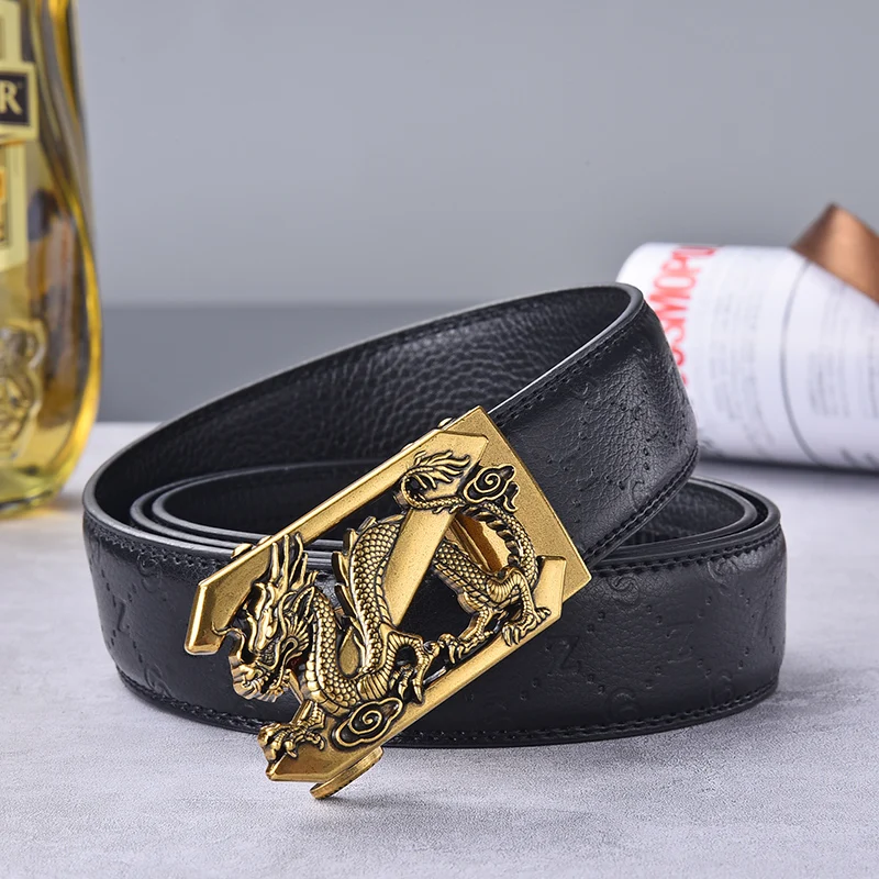 Aoluola，Luxury designer belts for men and women with smooth buckle belts high quality real leather belts fashion jeans belt