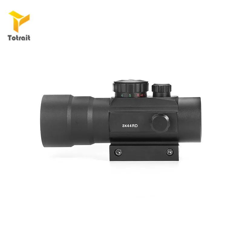Totrait 3X44RD зеленый красный точечный прицел тактический 11/20 мм железнодорожных Fit