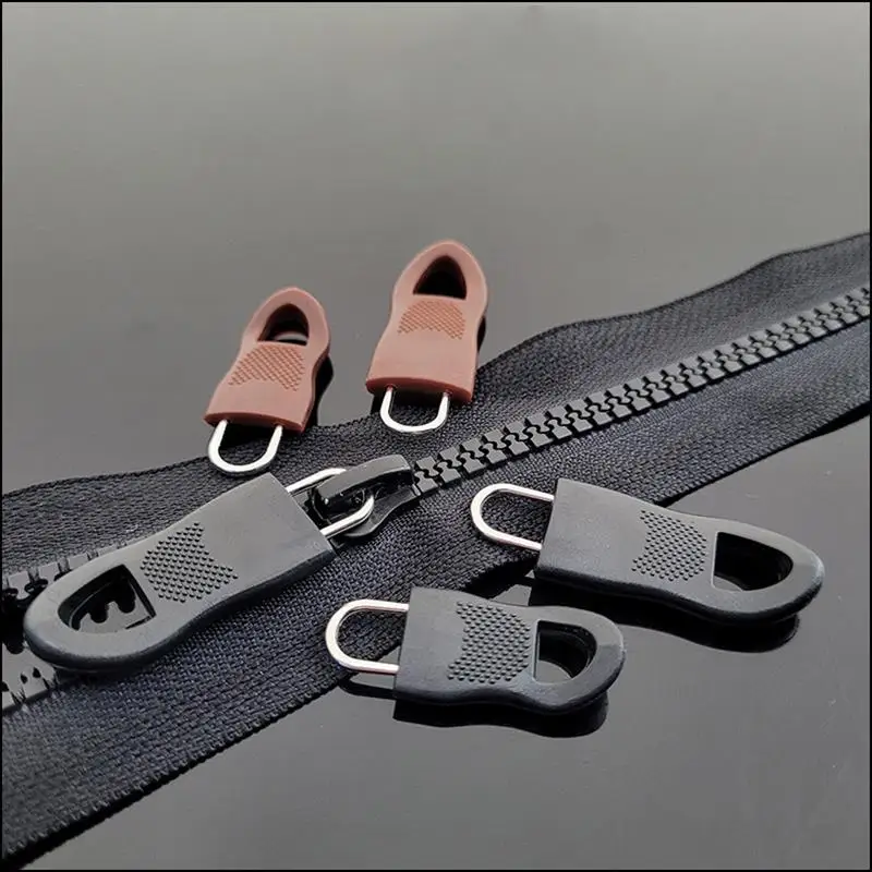 

8PCS Replacement Zipper Pull Puller End Fit Rope Tag Clothing Zip Fixer Broken Buckle Zip Cord Tab Bag Suitcase Tent Backpack