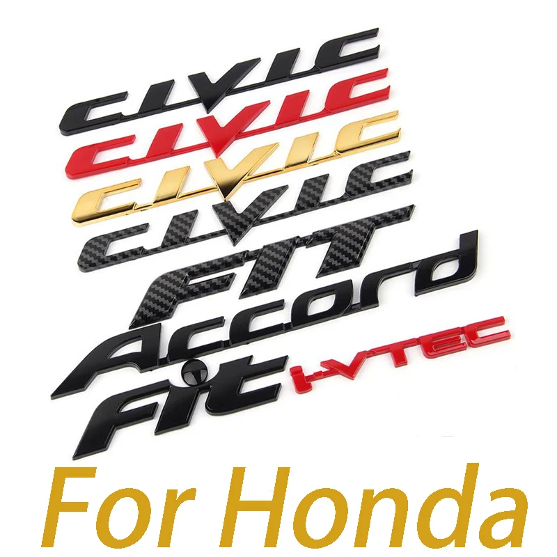 

Car Body Sticker Badge Styling Decal For Honda Civic 8th 10th Accord Jazz Fit City I-Vtec 2.4 Exterior Modification Accessories