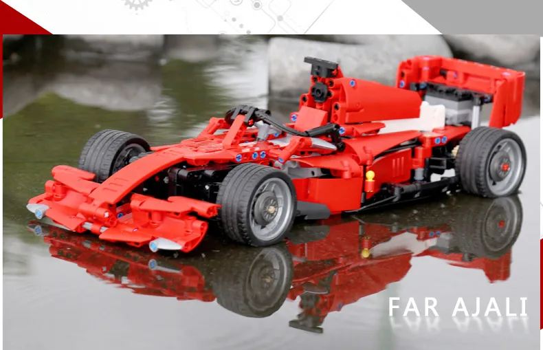 Yeshin MOC автомобильный мотор функция автомобили моторная техника автомобиль F1 гоночный скоростной автомобиль строительные блоки кирпичи сборка автомобиля Модель детские игрушки