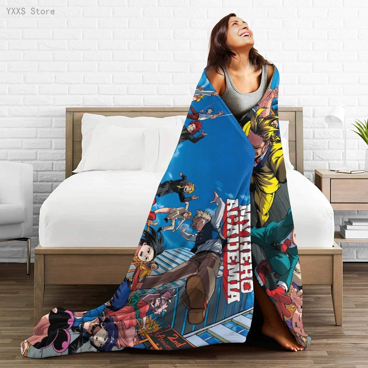 

Anime 3D printed Ultra-Soft Micro Fleece Blanket flannel throw Sherpa bedspread bedding sofa picnic fur soft blanket 300336363