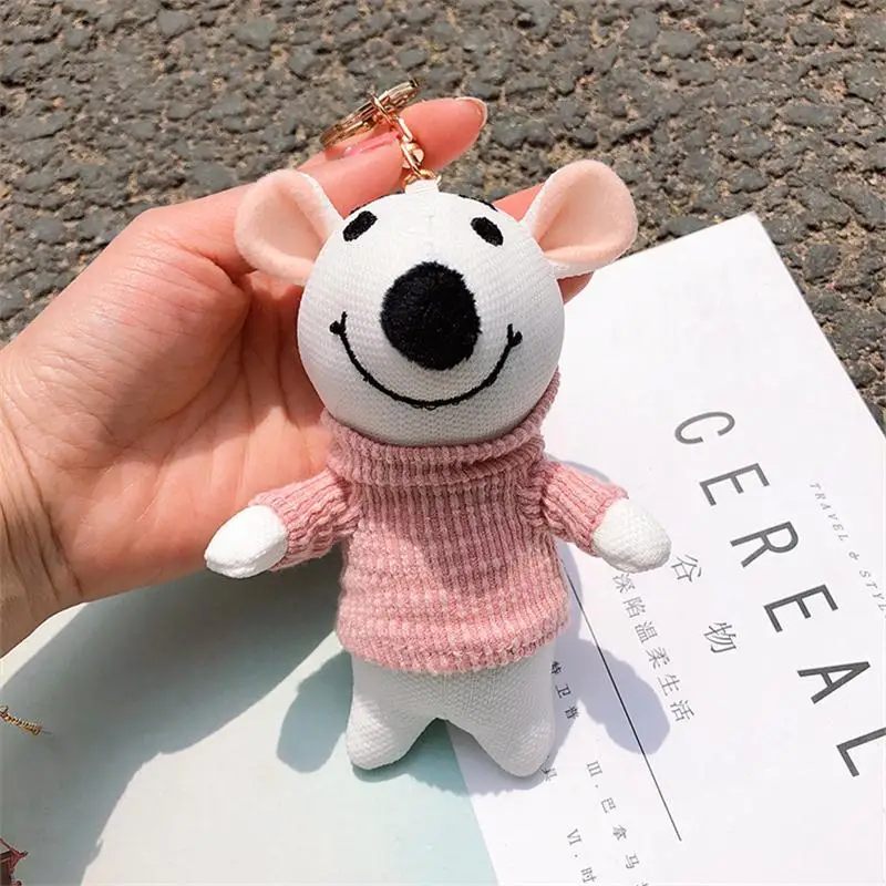 

2020 Fashion Cute Mouse Keychains Lovely Plush Mouse Car Key Chain Children Bag Pendant Keyring Gifts Student Lovers Gift