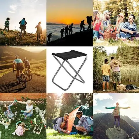 Ультра легкий портативный складной стул на открытом воздухе для рыбалки Кемпинг