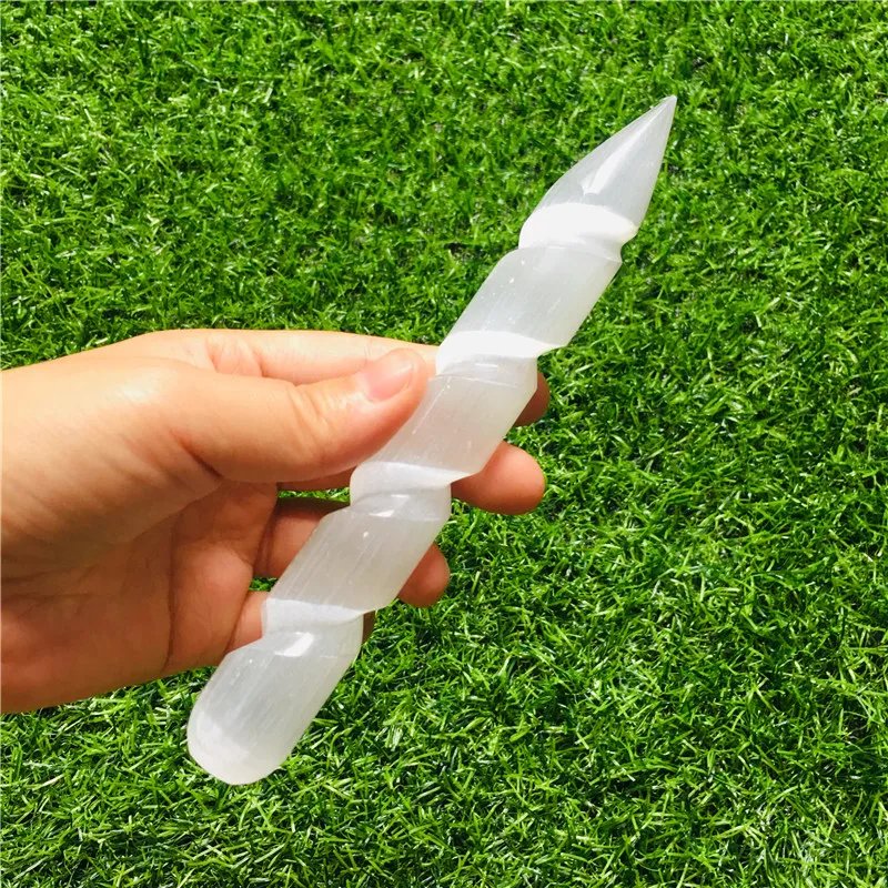 Натуральный селенитовый кварц 15 см кристаллические палочки кварцевые кристаллы