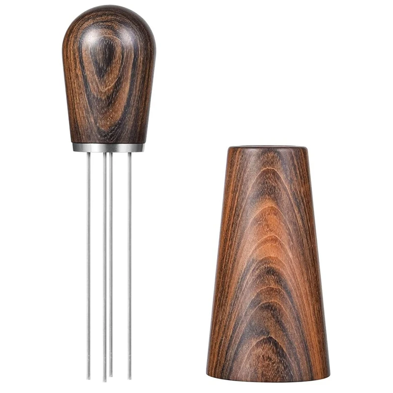 

Espresso Coffee Stirrer, Coffee Stirring Tool for Espresso Distribution, Natural Wood Handle and Stand