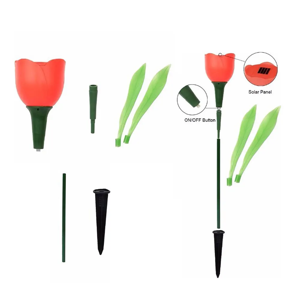 6 шт. светодиодный светильник на солнечной батарее водонепроницаемый солнечный