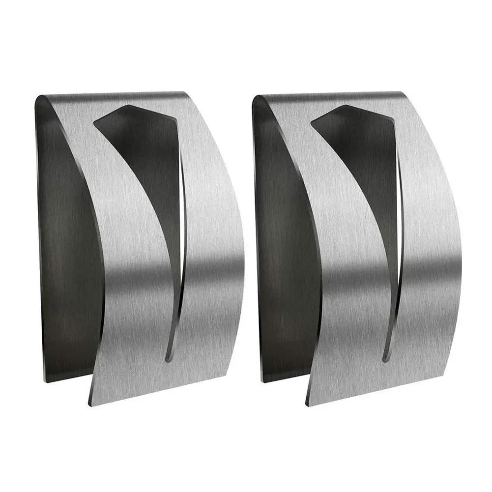 

2pcs/Set Steel Self Adhesive Towel Holder Wall Mounted Hangers Bathroom