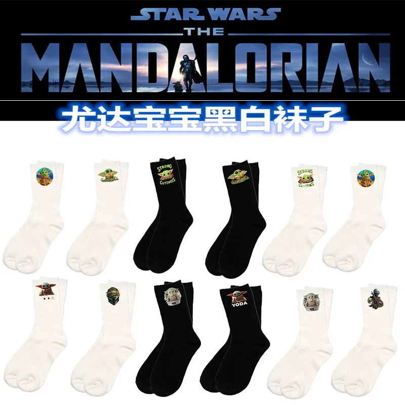 

Star Wars cartoon anime figure Master Yoda tube socks Wookiee Jedi Knight Novelty Men's Women's Socks xxx casual cosplay anime