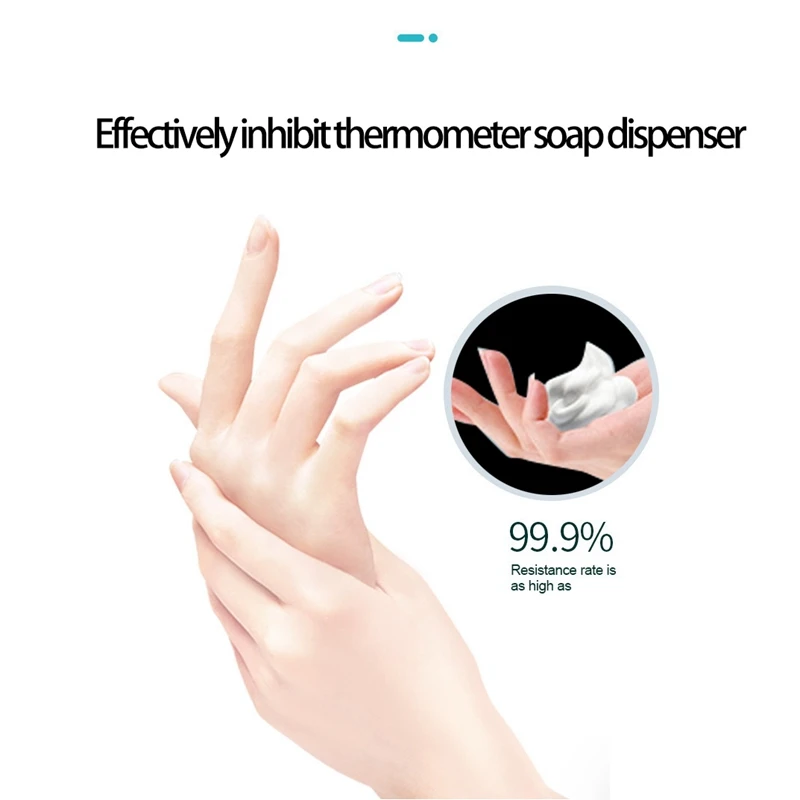 

Automatic Touchless Wall Mounted Soap Dispenser,Induction Infrared Sensor Measurement Thermometer Alarm 3L