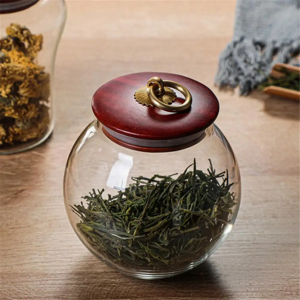 Стеклянная герметичная банка деревянная крышка резервуар для хранения зерна
