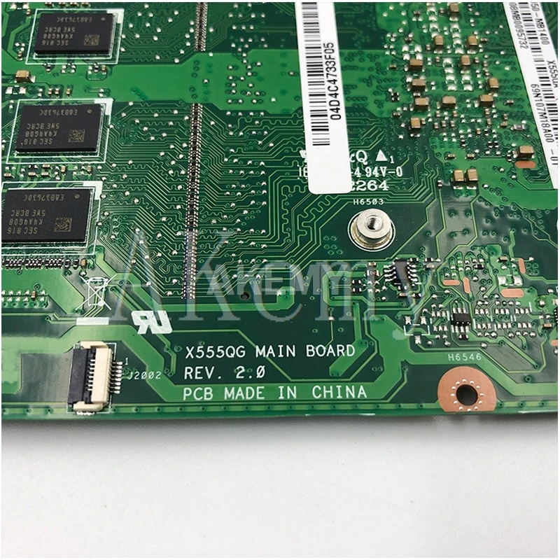 samxinno for asus x555q a555q x555qg x555qa x555bp x555ba laotop mainboard x555qa motherboard w a10 9600u 8gb ram free global shipping