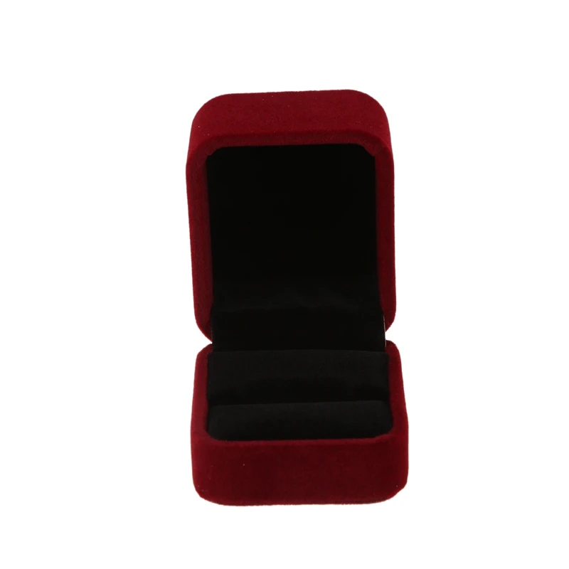 10Pcs 3D Silver Crown Crystal Rhinestone Alloy Nail Art DIY Decoration &amp 1 Pcs Velvet Engagement Ring Box (Dark Red) | Дом и сад