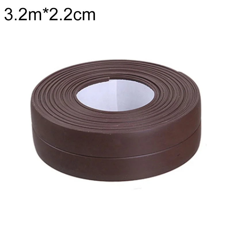 3.2mx22mm coffee Угловая вклейка для щелей душ для раковины ванны уплотнительная лента самоклеящаяся лента Водонепроницаемая Настенная Наклейка для ванной кухни 3,2 м x 38 мм - Цвет: 3.2mx22mm coffee