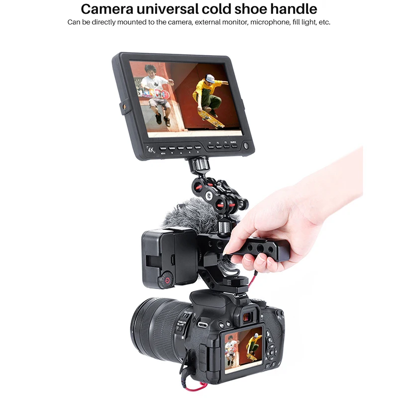 Горячая 3C-R005 Dslr камера с верхней ручкой металлическое Крепление для холодного