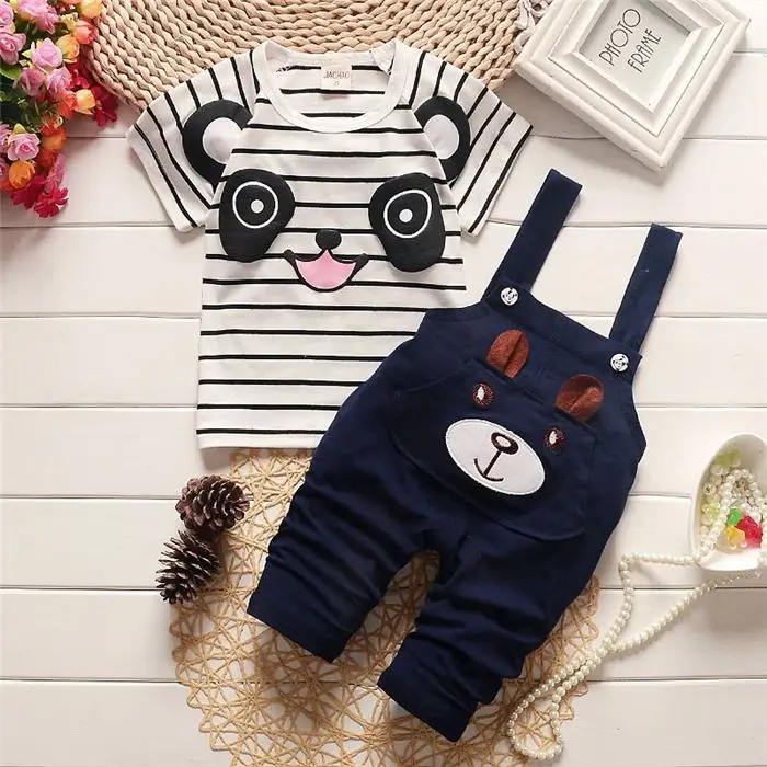 BibiCola Baby Boys Clothes Set 2020 New Summer Newborn Clothing T Shirt +Shorts Pant 2PCS/Set Kids Tracksuit | Детская одежда и