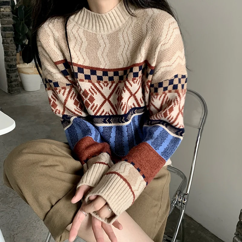 

Film quality South Korea loose institute wind restoring ancient ways is han edition qiu dong joker pattern languid is lazy wind